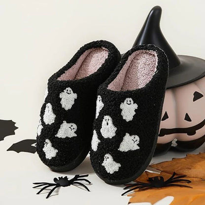 💥Limit Time 49% OFF👻Halloween Ghost Plush Slippers