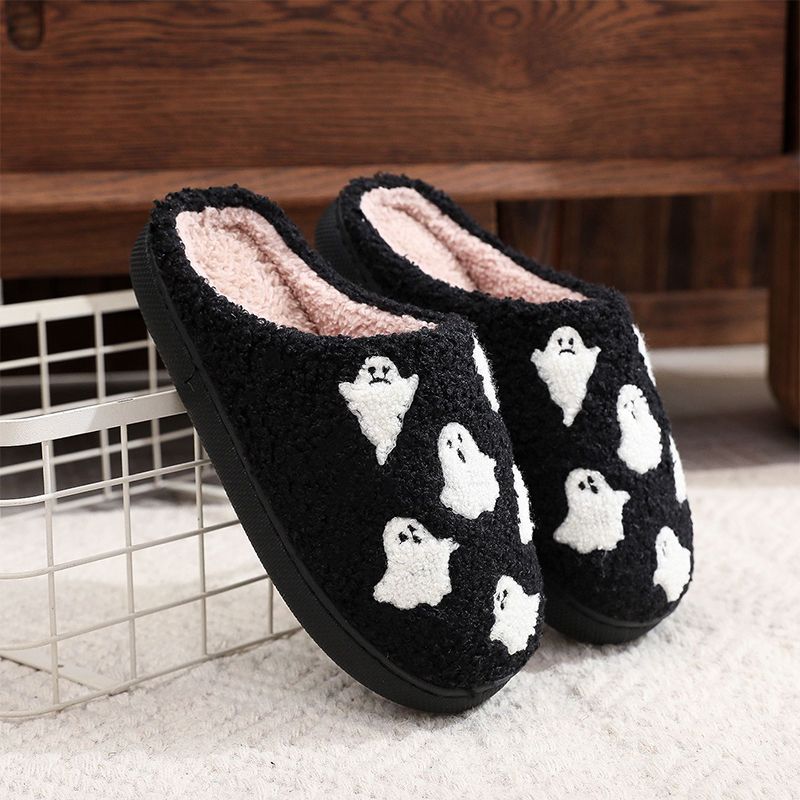 💥Limit Time 49% OFF👻Halloween Ghost Plush Slippers