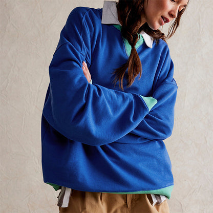 💥Limit Time 49% OFF🎉Women's Color Block Pullover Top