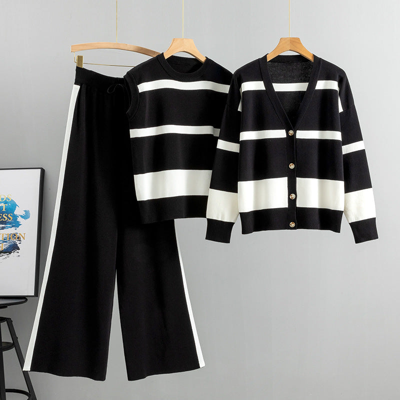 💥Hot Sales - 49% OFF🔥Women's 3-Piece Knit Lounge Set
