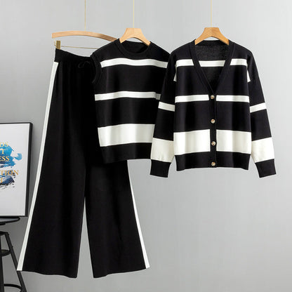 💥Hot Sales - 49% OFF🔥Women's 3-Piece Knit Lounge Set