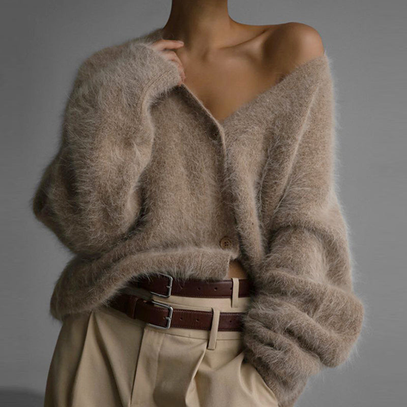 ✨Women's Cozy Fuzzy Knit Cardigan