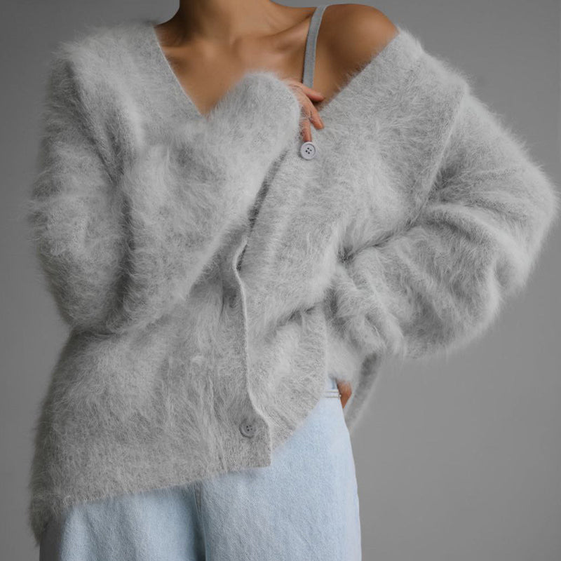 ✨Women's Cozy Fuzzy Knit Cardigan