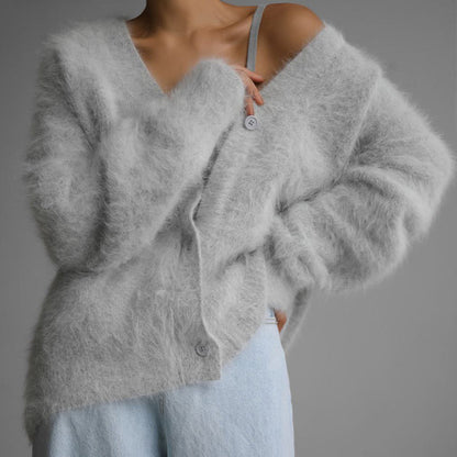 ✨Women's Cozy Fuzzy Knit Cardigan