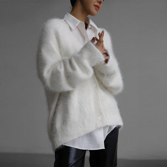 ✨Women's Cozy Fuzzy Knit Cardigan