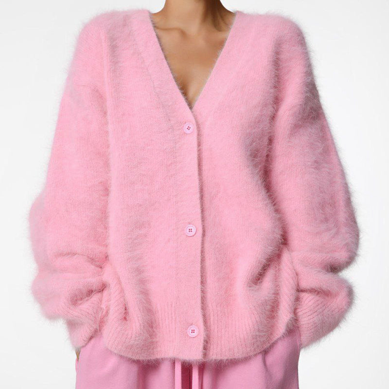 ✨Women's Cozy Fuzzy Knit Cardigan