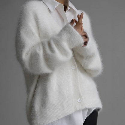 ✨Women's Cozy Fuzzy Knit Cardigan