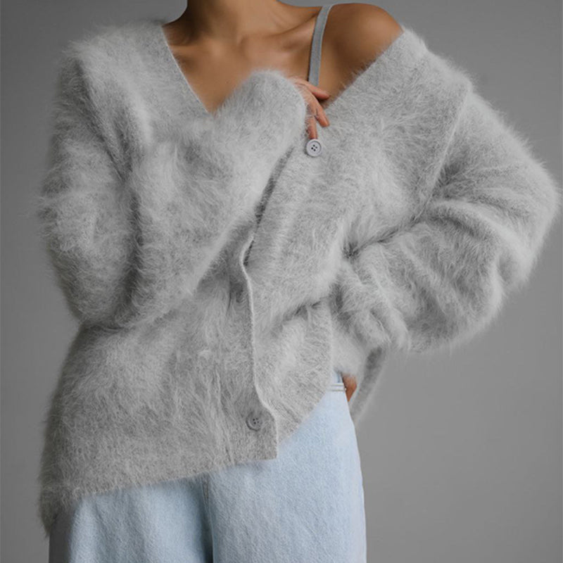 ✨Women's Cozy Fuzzy Knit Cardigan