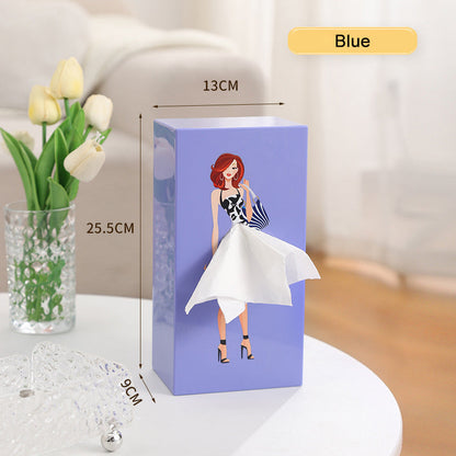 🌟Creative Girl's Long Skirt Tissue Box