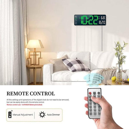 🕐💡49% OFF! ⌚16" Large Digital Clock with Temperature, Date, Auto DST, Night Light, Auto Brightness Dimmer – Smart Display for Every Room