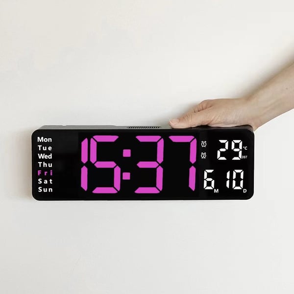 🕐💡49% OFF! ⌚16" Large Digital Clock with Temperature, Date, Auto DST, Night Light, Auto Brightness Dimmer – Smart Display for Every Room