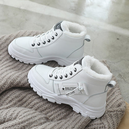 🍂Autumn and winter new styles❄️Women's Waterproof Lace-Up Warm Ankle Boots