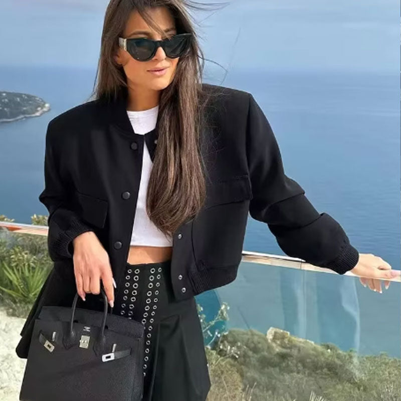 💥Limit Time 49% OFF✨Women's Button Down Short Jacket with Pockets