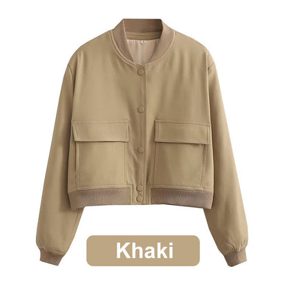 💥Limit Time 49% OFF✨Women's Button Down Short Jacket with Pockets