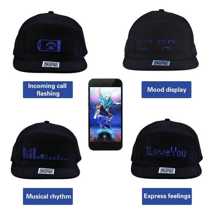 🔥🎁LED Bluetooth Cap with Custom Text & GIF Display