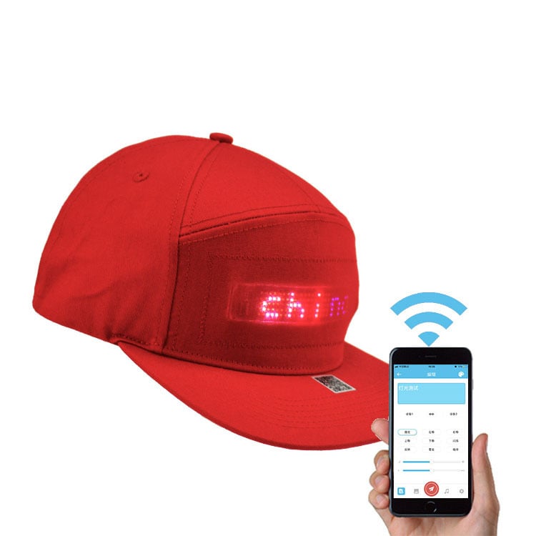 🔥🎁LED Bluetooth Cap with Custom Text & GIF Display