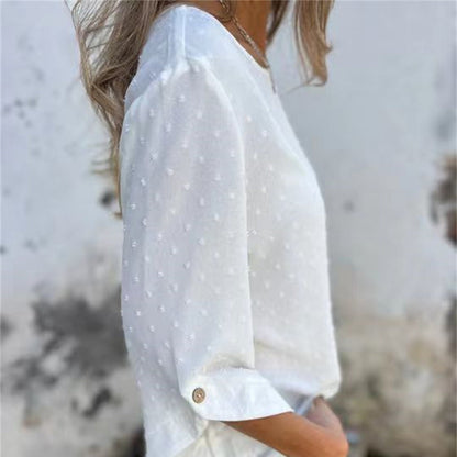 💥Hot Sales-49% OFF🔥Women's Casual Round Neck Jacquard Top