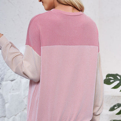 💥Limit Time 49% OFF💕Women's Comfy Color-blocking Top