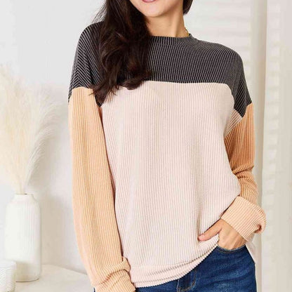 💥Limit Time 49% OFF💕Women's Comfy Color-blocking Top