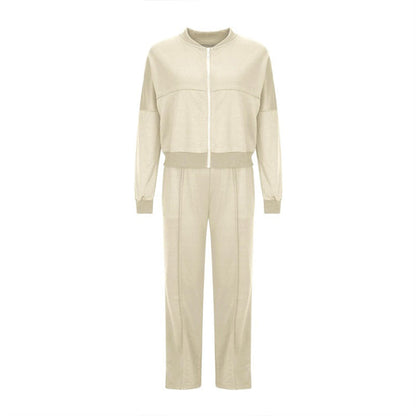 🍂Autumn discount 49%🍂Women's Long Sleeve Zip Coat Drawstring Sweatpants 2-Piece Sets