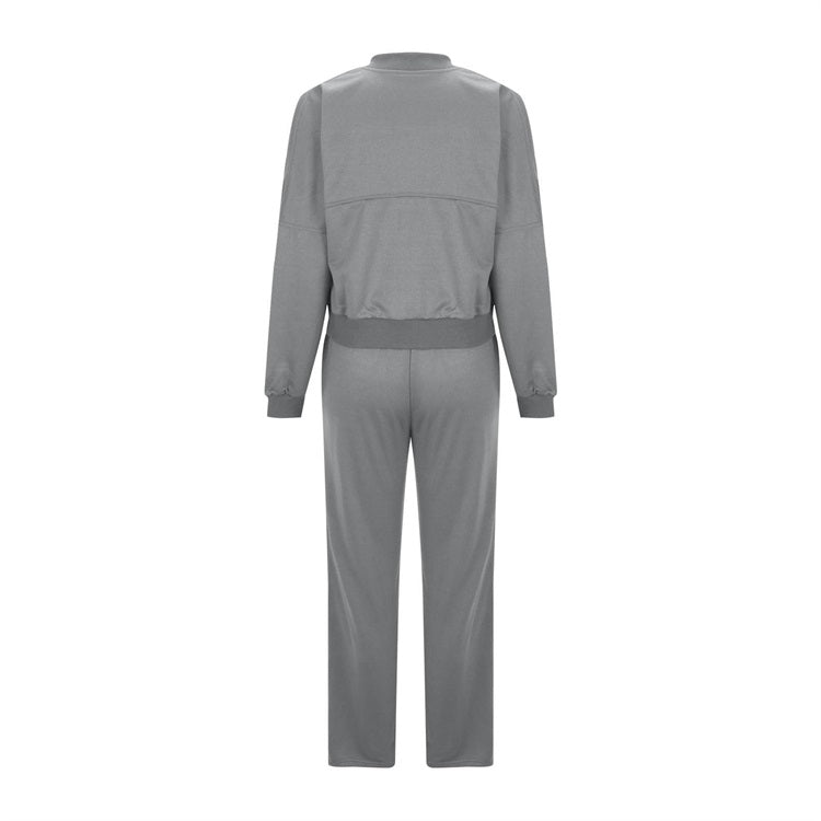 🍂Autumn discount 49%🍂Women's Long Sleeve Zip Coat Drawstring Sweatpants 2-Piece Sets