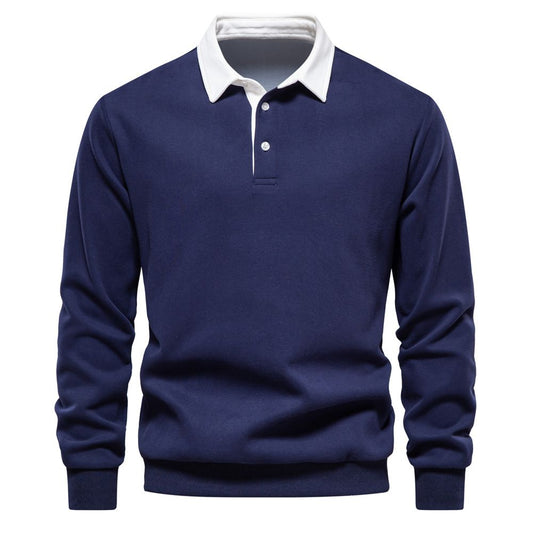 🔥Hot Sales - 49% OFF🎉Men's Casual Cotton Long Sleeve Lapel Sweatshirt