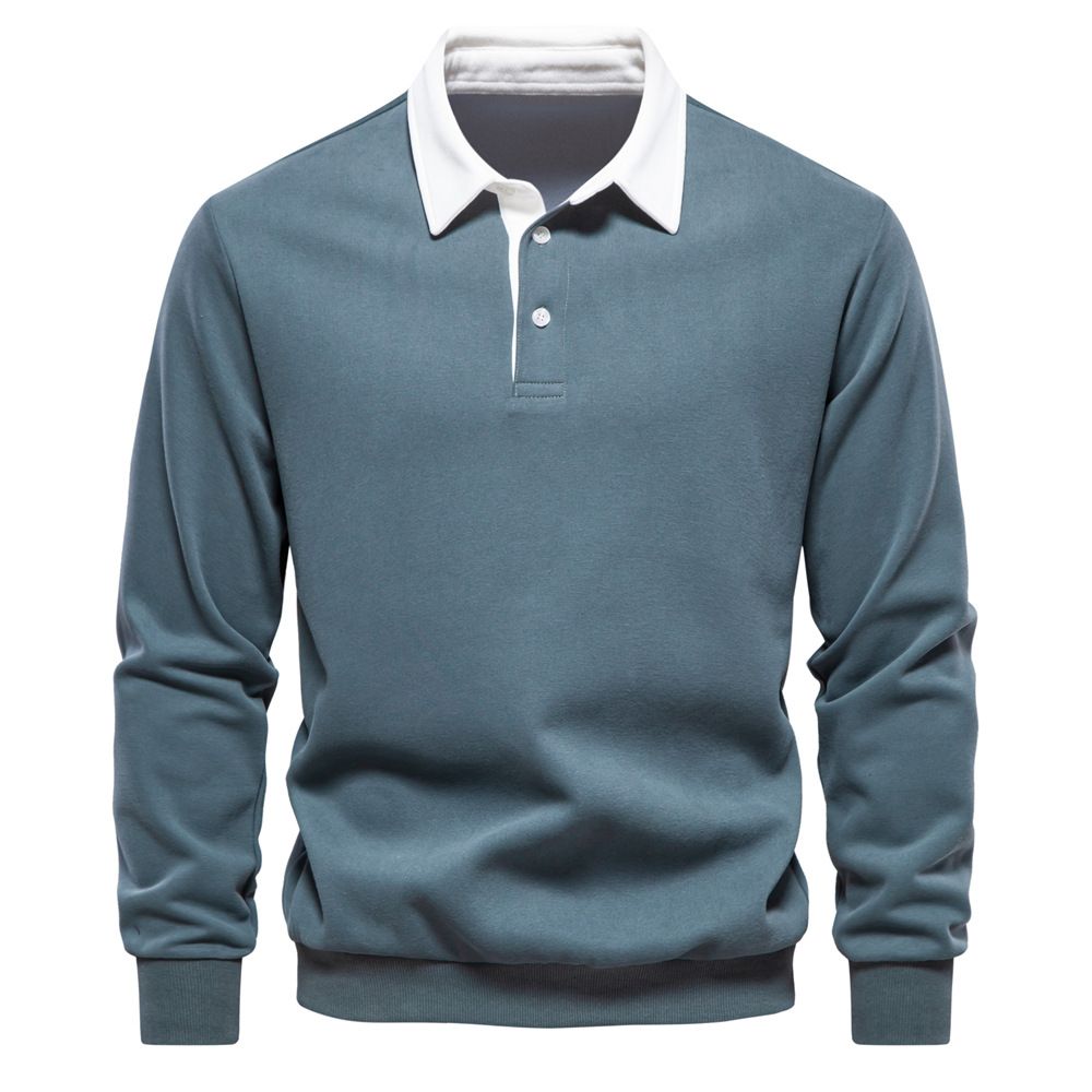 🔥Hot Sales - 49% OFF🎉Men's Casual Cotton Long Sleeve Lapel Sweatshirt