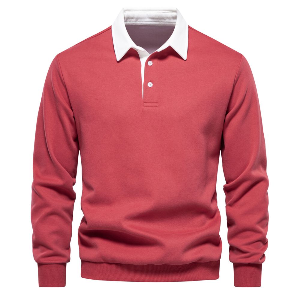 🔥Hot Sales - 49% OFF🎉Men's Casual Cotton Long Sleeve Lapel Sweatshirt