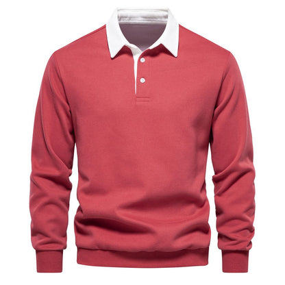 🔥Hot Sales - 49% OFF🎉Men's Casual Cotton Long Sleeve Lapel Sweatshirt
