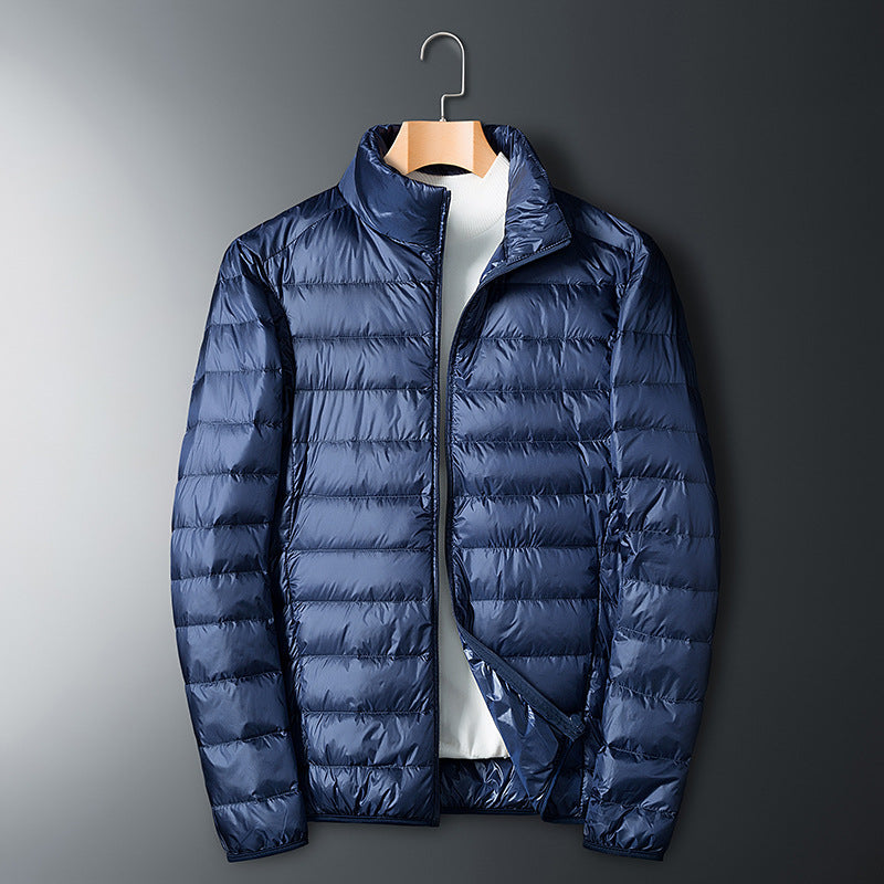 🍂Hot Sales💥Men's Thickened Warm Short Jacket with Stand Collar