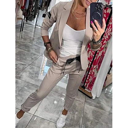 💥Hot Sales-49% OFF🔥Women's Casual Suit Jacket Pants 2-Piece Set