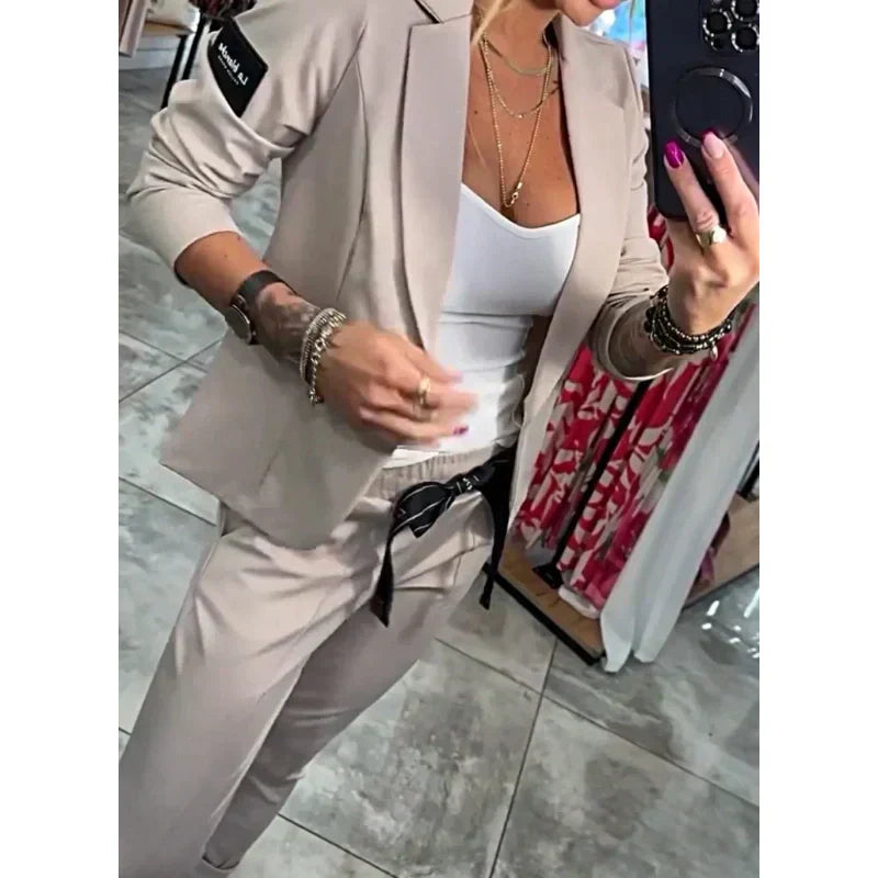 💥Hot Sales-49% OFF🔥Women's Casual Suit Jacket Pants 2-Piece Set