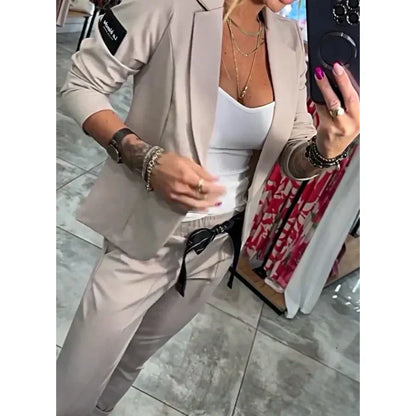 💥Hot Sales-49% OFF🔥Women's Casual Suit Jacket Pants 2-Piece Set