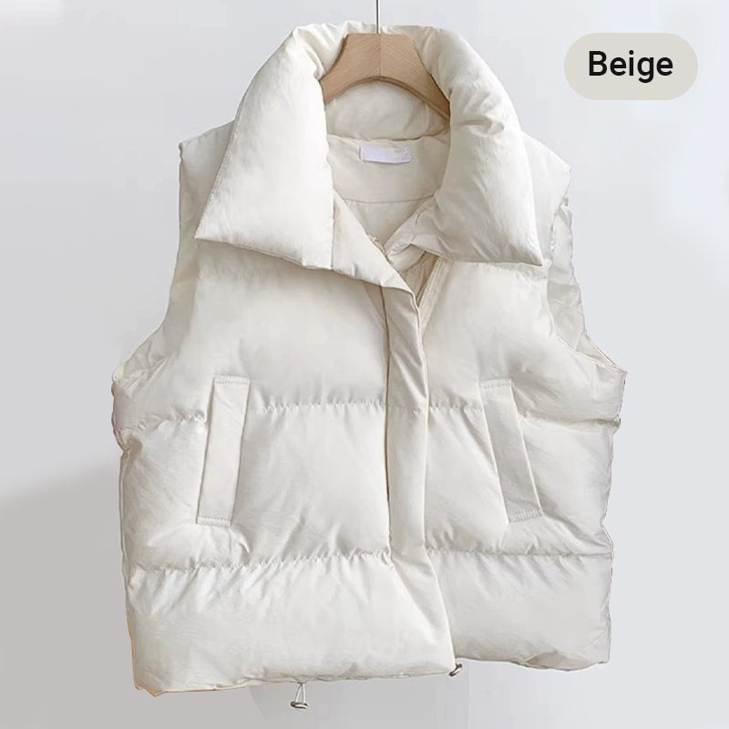 🔥Hot Sale🔥Women's Quilted Puffer Vest with Pockets