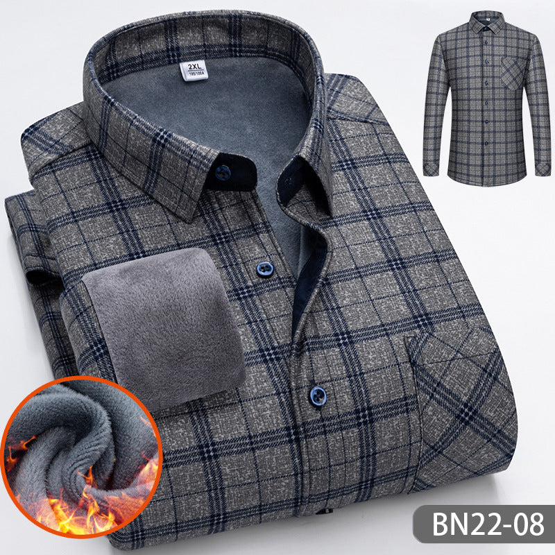 💥Limit Time 49% OFF🍂Autumn and winter men's casual thickened warm shirts
