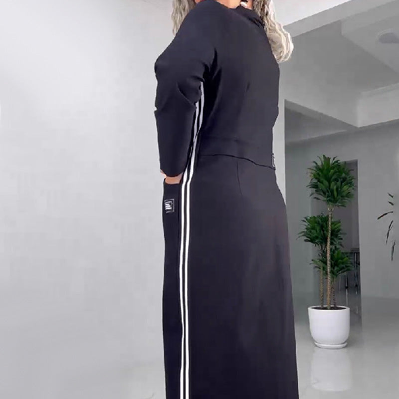 🔥Hot Sales - 49% OFF🎉Women's Long Sleeve Button-Down Slit Dress