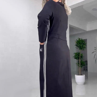 🔥Hot Sales - 49% OFF🎉Women's Long Sleeve Button-Down Slit Dress