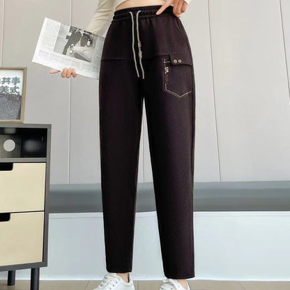 💥Hot Sale🔥Women's Casual Straight-Leg Drawstring Pants with Pockets