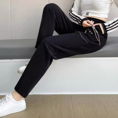 💥Hot Sale🔥Women's Casual Straight-Leg Drawstring Pants with Pockets