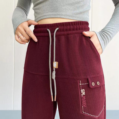 💥Hot Sale🔥Women's Casual Straight-Leg Drawstring Pants with Pockets