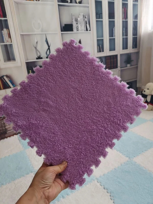 💥Plush patchwork foam floor mat🍂