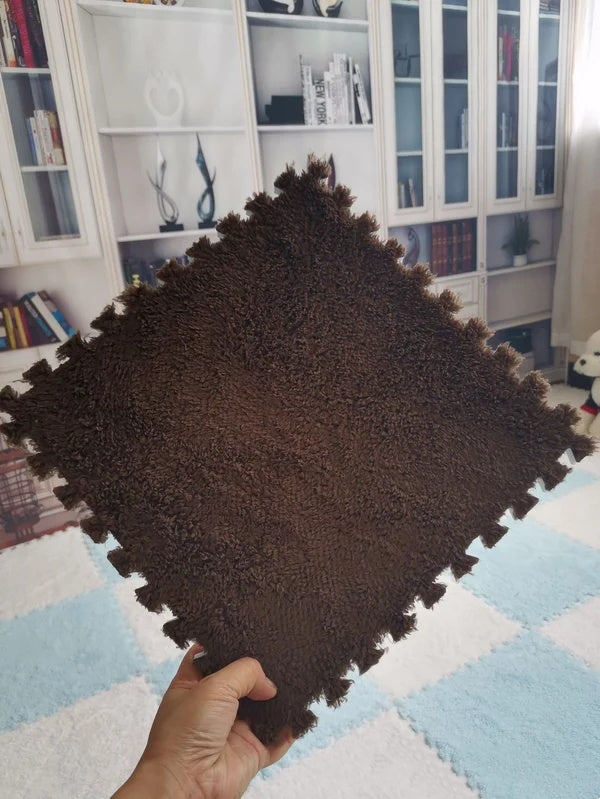💥Plush patchwork foam floor mat🍂