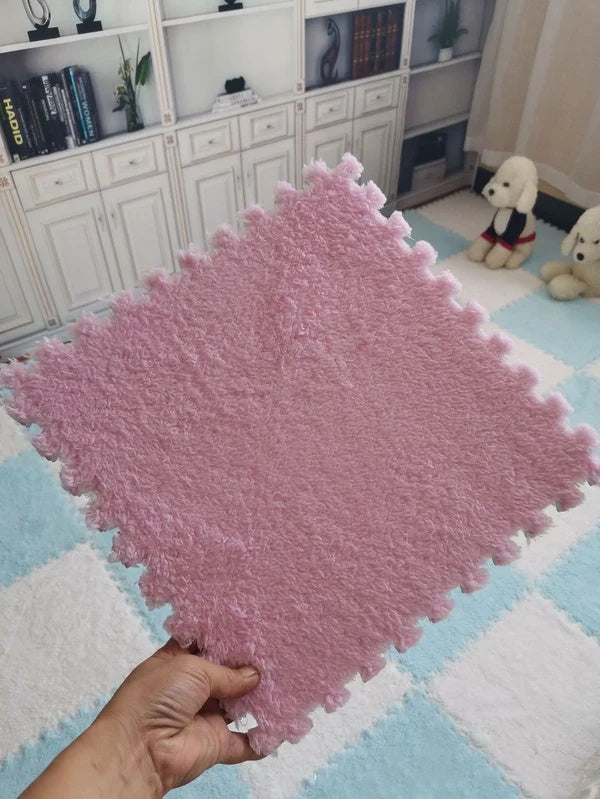 💥Plush patchwork foam floor mat🍂