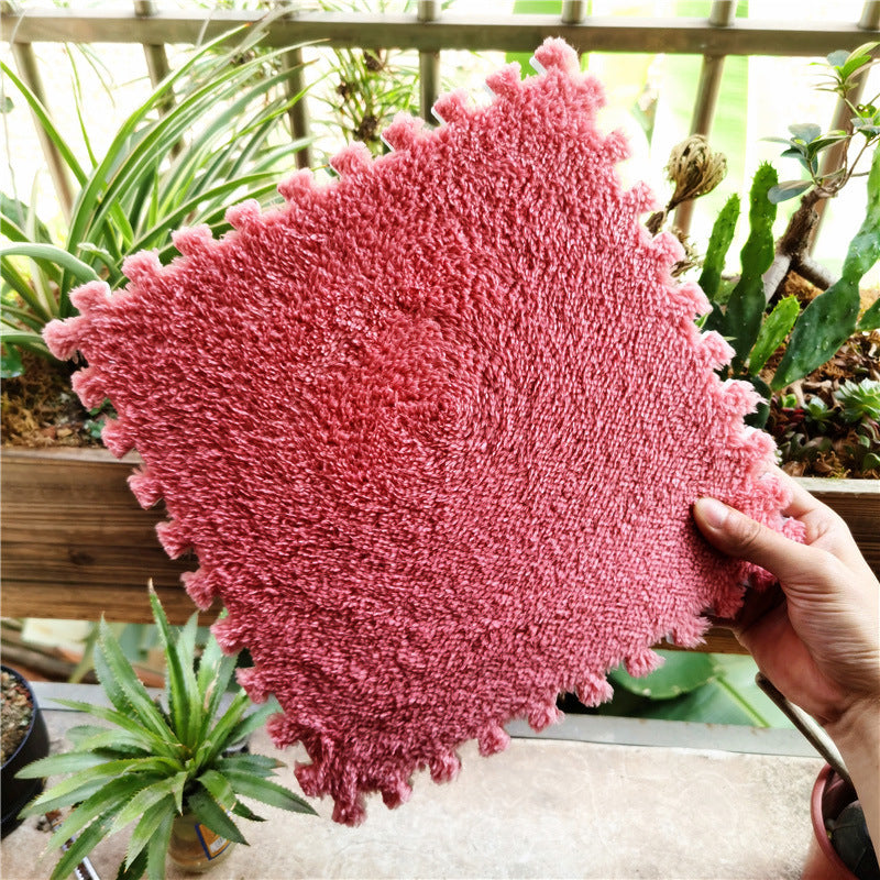 💥Plush patchwork foam floor mat🍂