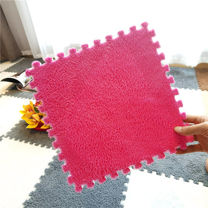 💥Plush patchwork foam floor mat🍂