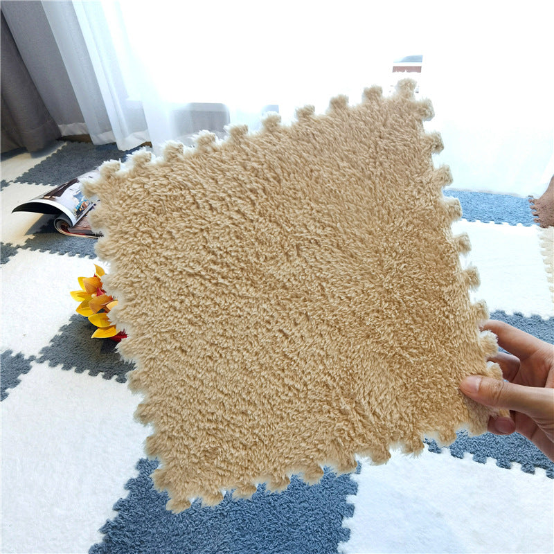 💥Plush patchwork foam floor mat🍂