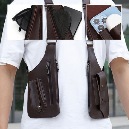💥Big Sale🍂Men's Anti-Theft Multi-Pocket Double-shoulder Tactical Bag