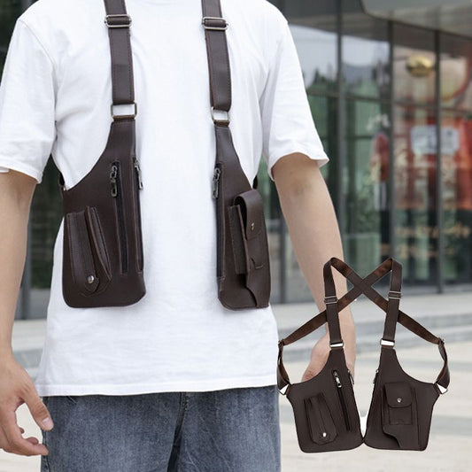 💥Big Sale🍂Men's Anti-Theft Multi-Pocket Double-shoulder Tactical Bag