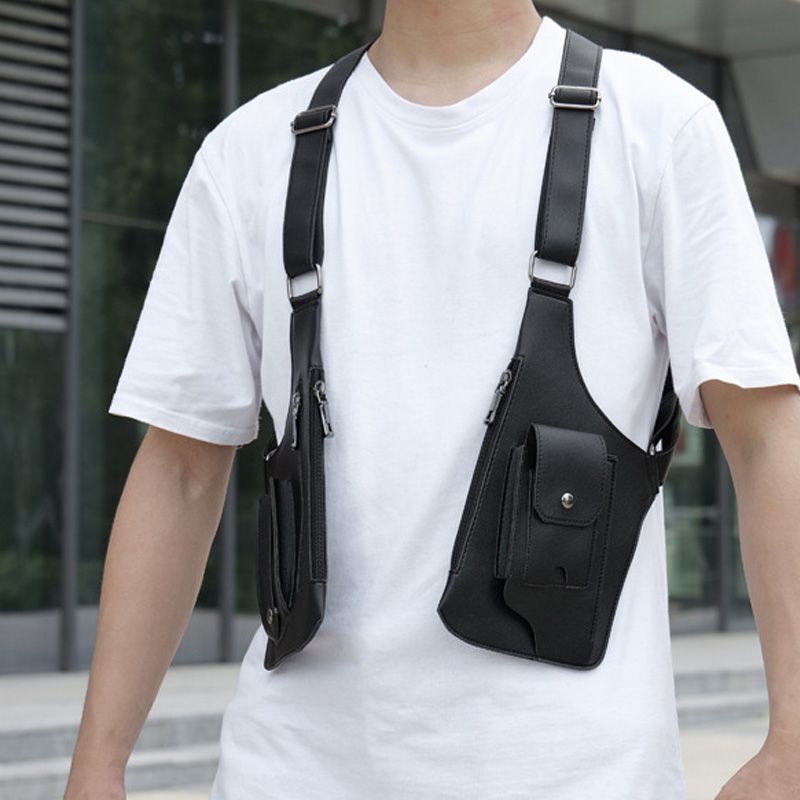 💥Big Sale🍂Men's Anti-Theft Multi-Pocket Double-shoulder Tactical Bag