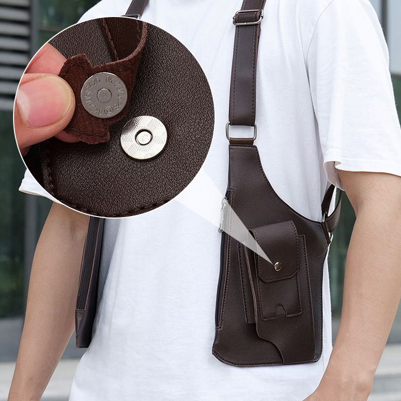 💥Big Sale🍂Men's Anti-Theft Multi-Pocket Double-shoulder Tactical Bag